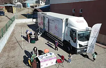 Gezici tarama aracıyla Ağrı köylerinde ücretsiz kanser taraması yapılıyor