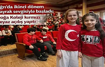 İkinci dönemin ilk dersi bayrak sevgisi oldu