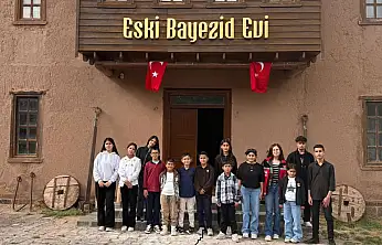İshak Paşa Sarayı'nı ilk kez gören Tutaklı çocuklar şaşkınlıklarını gizleyemedi