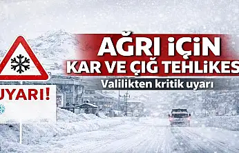 Kar yağışı ve buzlanmaya karşı dikkat çağrısı!