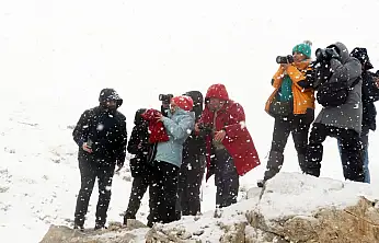 Karla kaplanan Ağrı fotoğraf tutkunlarını ağırlıyor