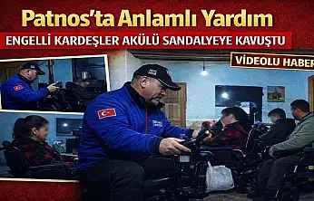Karlı yollar aşıldı, engelli iki kardeşin yüzü güldü