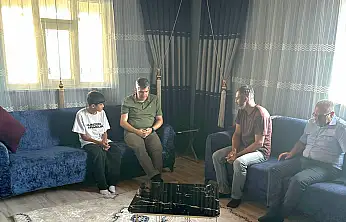 Kaymakam Korkusuz'dan Yılmaz ailesine hane ziyareti