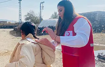 Kızılay'dan Topçatan Köyü'ne sıcak dokunuş