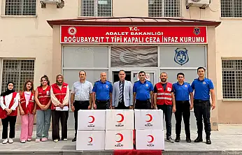 Kızılay Doğubayazıt'tan cezaevine giyim ve hijyen desteği