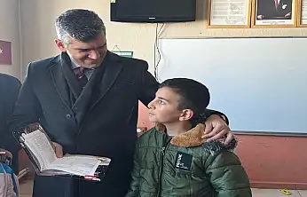 Kuşburnu Köyü'nde karne heyecanı