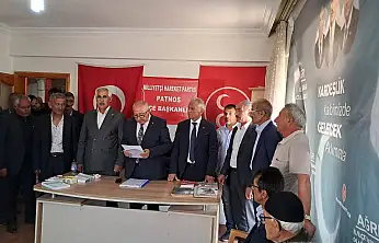 MHP Patnos İlçe Kongresi'nde Şahin Yaman yeniden başkan seçildi