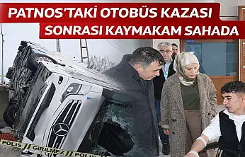 Otobüs kazasının ardından Patnos Kaymakamı hastaneye gitti