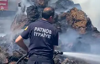 Patnos'ta İtfaiyenin hızlı müdahalesi ekili arazileri kurtardı