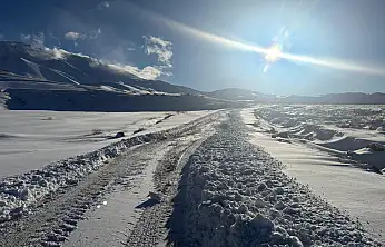 Patnos'ta karla kapanan köy yolları açıldı