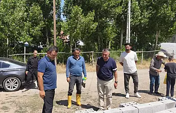 Patnos'ta okul yatırımları sahada takip ediliyor