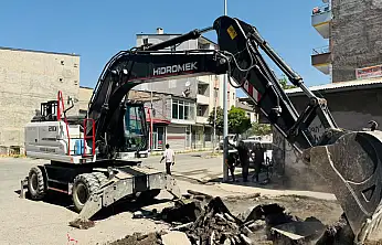 Patnos'ta ulaşımı rahatlatacak çalışma başladı