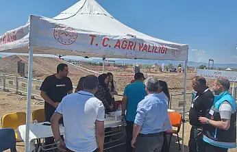 Şampiyona alanında sağlıklı yaşam için bilgilendirme yapıldı