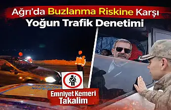 Soğuk hava etkisini artırdı, ekipler sürücüleri uyardı