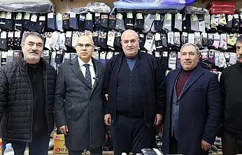Soğuk havanın sıcak buluşması: Vali Koç ve Müdür Önder esnafı ziyaret etti