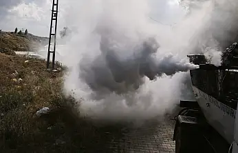 Taşlıçay'da haşerelere karşı ilaçlama çalışmaları sürüyor