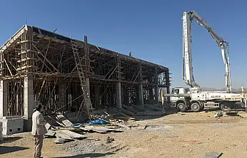 Taşlıçay'da otogar projesinde son beton döküldü