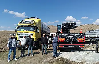 Taşlıçay'da üç tesis için kurulum başladı: İlk malzemeler ilçeye ulaştı