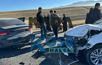 Taşlıçay–Diyadin yolunda yola çıkan inek kazaya neden oldu