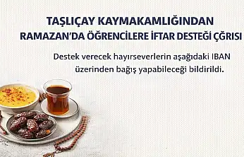 Taşlıçay Kaymakamlığı'ndan esnafa ramazan çağrısı!