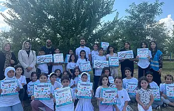 TÜGVA Ağrı yaz okulunda öğrenciler zeka oyunlarıyla buluştu