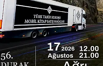 Türk Tarih Kurumunun Mobil Kitap Satış Mağazası Ağrı'da