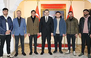 Tutak Ülkü Ocakları heyetinden Kaymakam Coşkun'a ziyaret