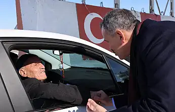 Vali Bozkurt, kış aylarında trafik güvenliği için sahada