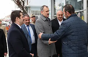 Vali Bozkurt Tutak'ta incelemelerde bulundu