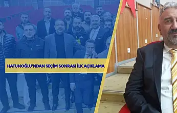 Yeni başkan Hatunoğlu'ndan teşekkür ve birlik çağrısı