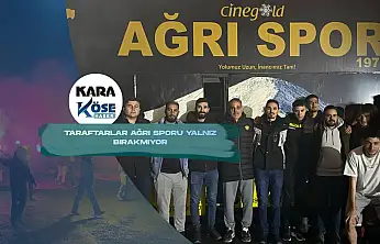 Zor günlerden geçen Ağrı Spor'a taraftarlar moral verdi