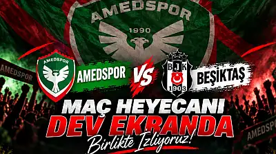 Ağrı'da Amedspor-Beşiktaş maçı için dev ekranın adresi değişti