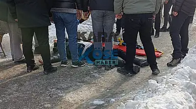 Ağrı'da buz can aldırıyordu: Genç hastanelik oldu