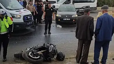 Ağrı'da otomobil motosiklete çarptı! Sürücü ağır yaralandı