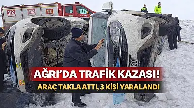 Ağrı'da sis ve soğuk hava yine kazayı getirdi