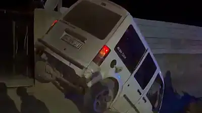 Ağrı'da yola çıkan hayvanlara çarpan araç savruldu! 1'i ağır 3 kişi yaralandı