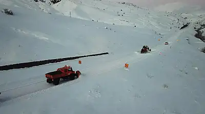 Ağrı-Kars yolunda beyaz mücadele devam ediyor