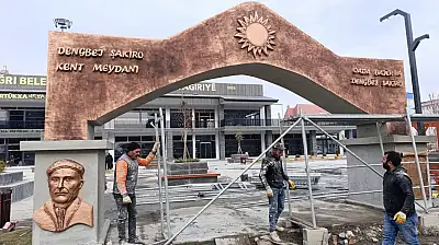 Ağrı Kent Meydanı açılış öncesi dış görünümüyle dikkat çekti