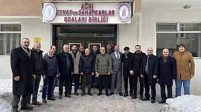 Ağrı Ziraat Odası'ndan Hatunoğlu'na tebrik ziyareti
