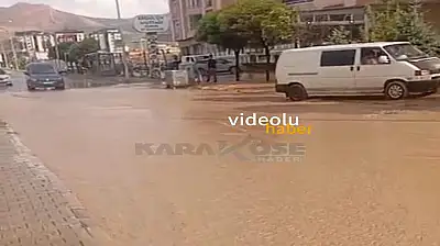 Doğubayazıt'ta sokaklar göle döndü