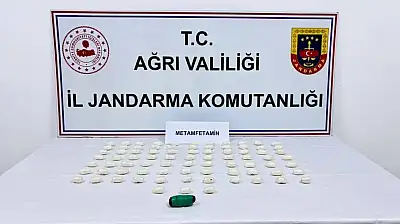 Doğubayazıt'ta yol kontrolünde metamfetamin ele geçirildi