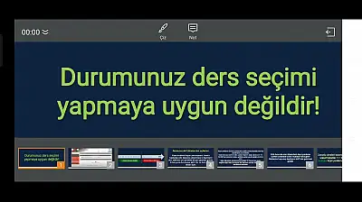 Durumunuz sınav giriş belgesi için uygun değildir ne demek?