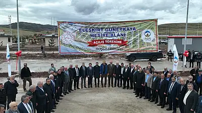 Eleşkirt Güneykaya'da 40 dekarlık tesis hizmete girdi