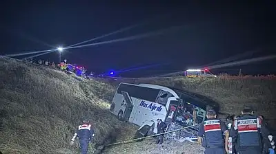 İstanbul'dan Ağrı'ya gelen yolcu otobüsü şarampole uçtu: 24 yaralı