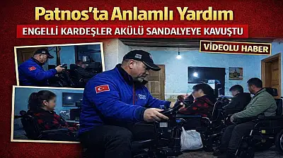 Karlı yollar aşıldı, engelli iki kardeşin yüzü güldü