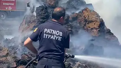 Patnos'ta İtfaiyenin hızlı müdahalesi ekili arazileri kurtardı