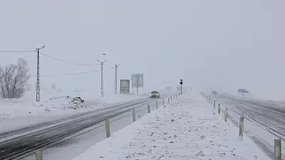Taşlıçay'da tipi ulaşımı vurdu, sürücüler tesislere sığındı