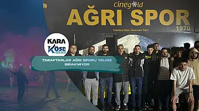 Zor günlerden geçen Ağrı Spor'a taraftarlar moral verdi
