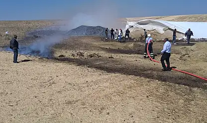 Ağrı'da bir yılın emeği kül oldu!