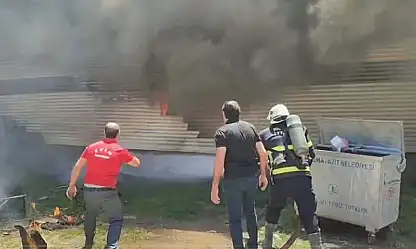 Mahalleyi ayağa kaldıran yangın! Alevler evlere dayandı